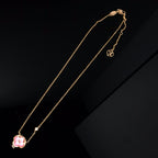 [Demi jewelry]COLOR BLOSSOM PINK MOP SUN GOLD NECKLACE