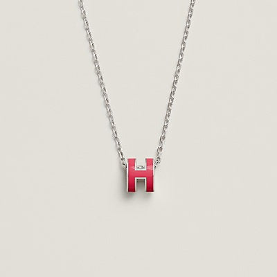[Demi jewelry]H NECKLACE PINK