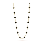 [Demi jewelry]CLOVER 20 MOTIFS ONYX NECKLACE