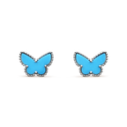 [Demi jewelry]BUTTERFLY TURQUOISE EARRINGS SILVER