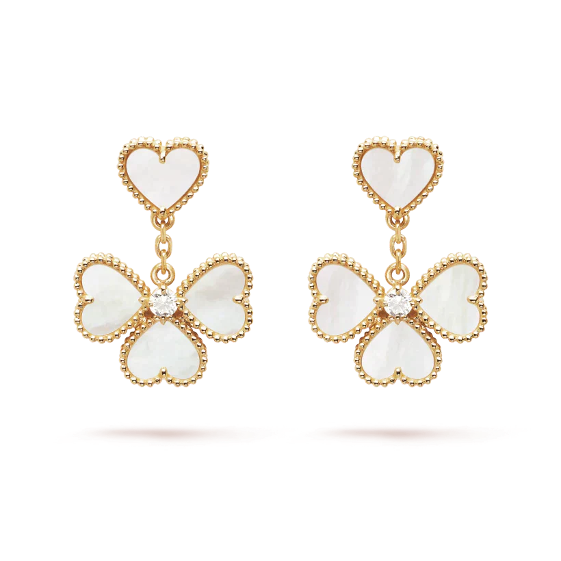 [Demi jewelry]CLOVER SWEET WHITE MOP EARRINGS