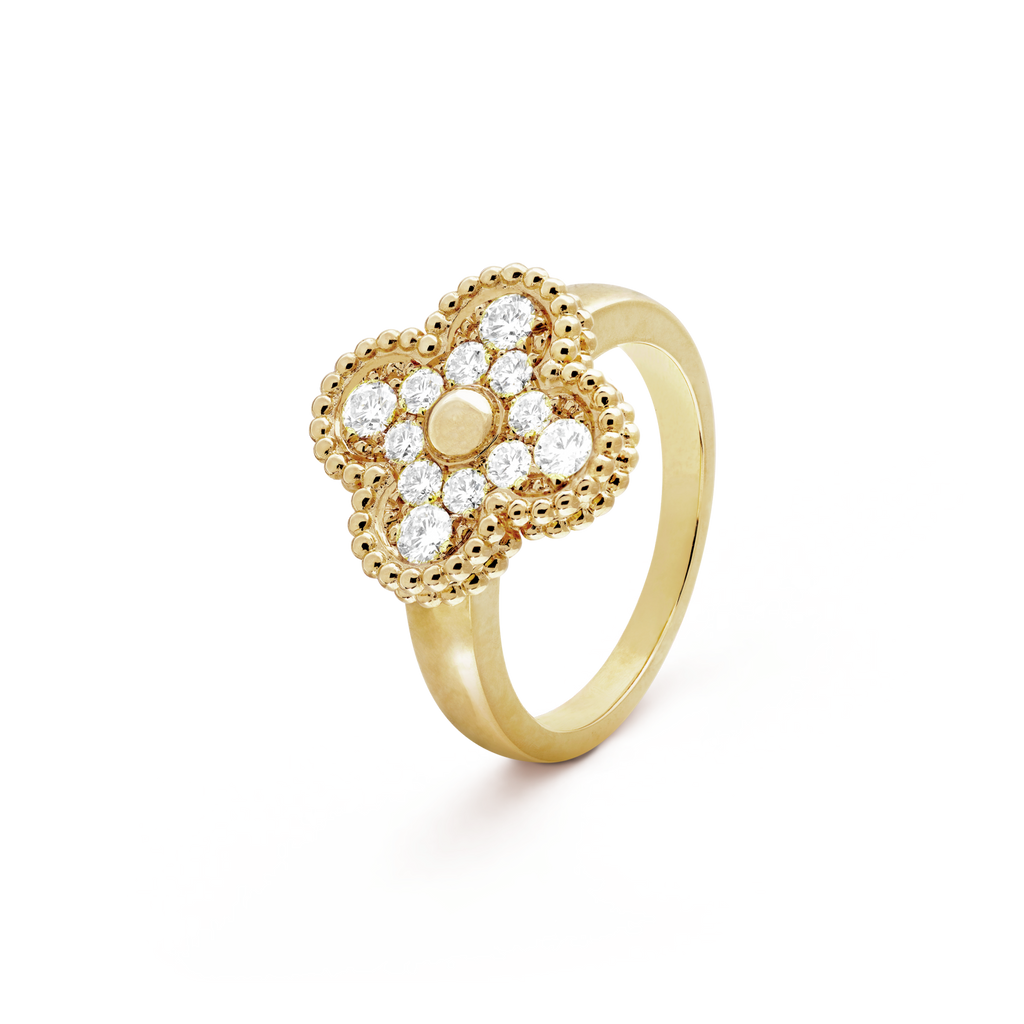[Demi jewelry]CLOVER DIAMOND RING