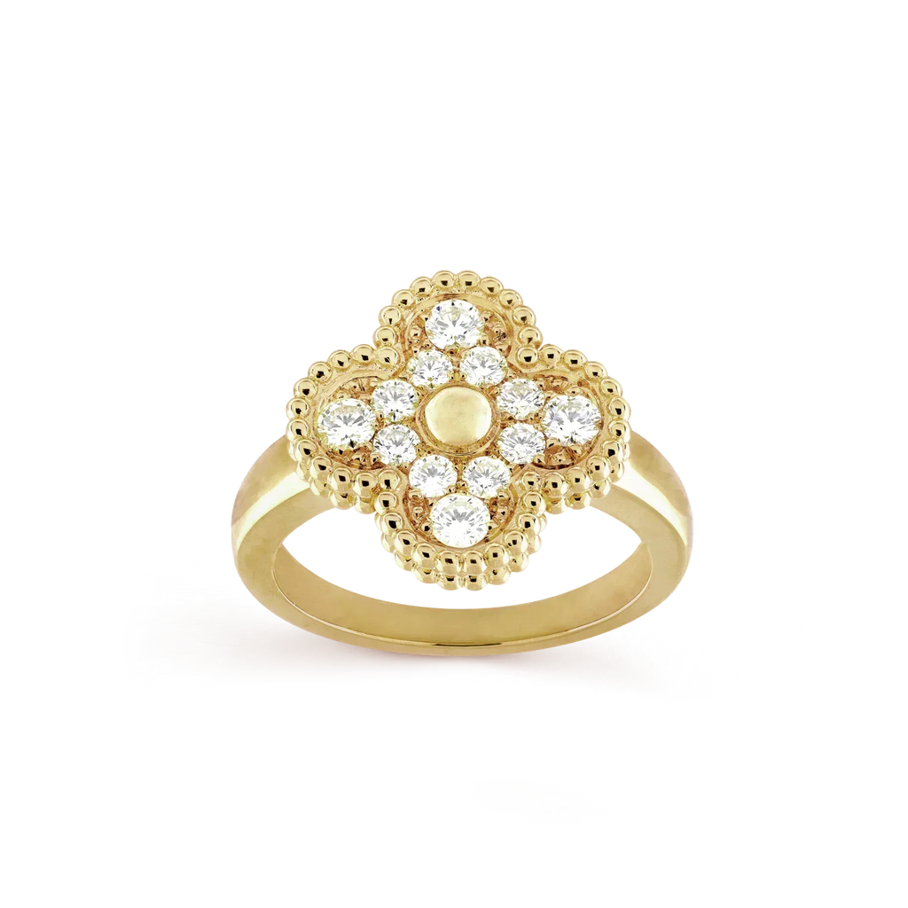 [Demi jewelry]CLOVER DIAMOND RING