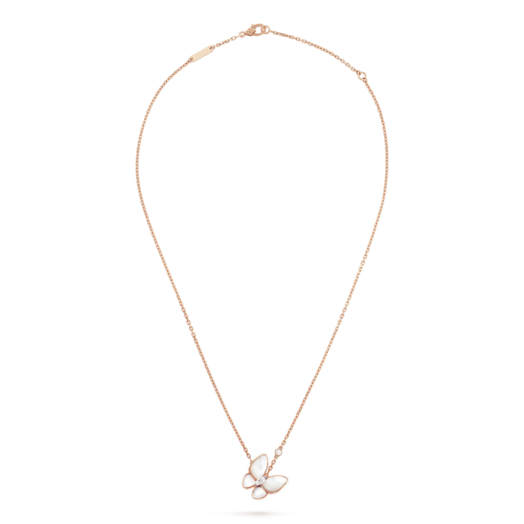[Demi jewelry]BUTTERFLY MOP DIAMOND NECKLACE