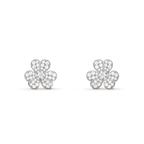 [Demi jewelry]CLOVER COMOS DIAMOND EARRINGS SILVER