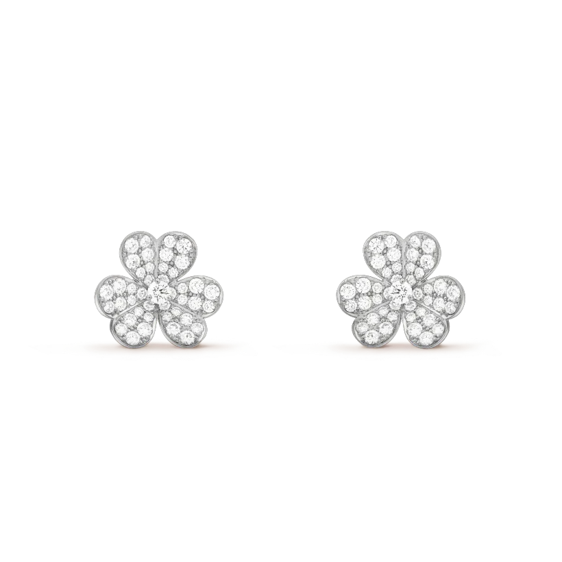 [Demi jewelry]CLOVER COMOS DIAMOND EARRINGS SILVER