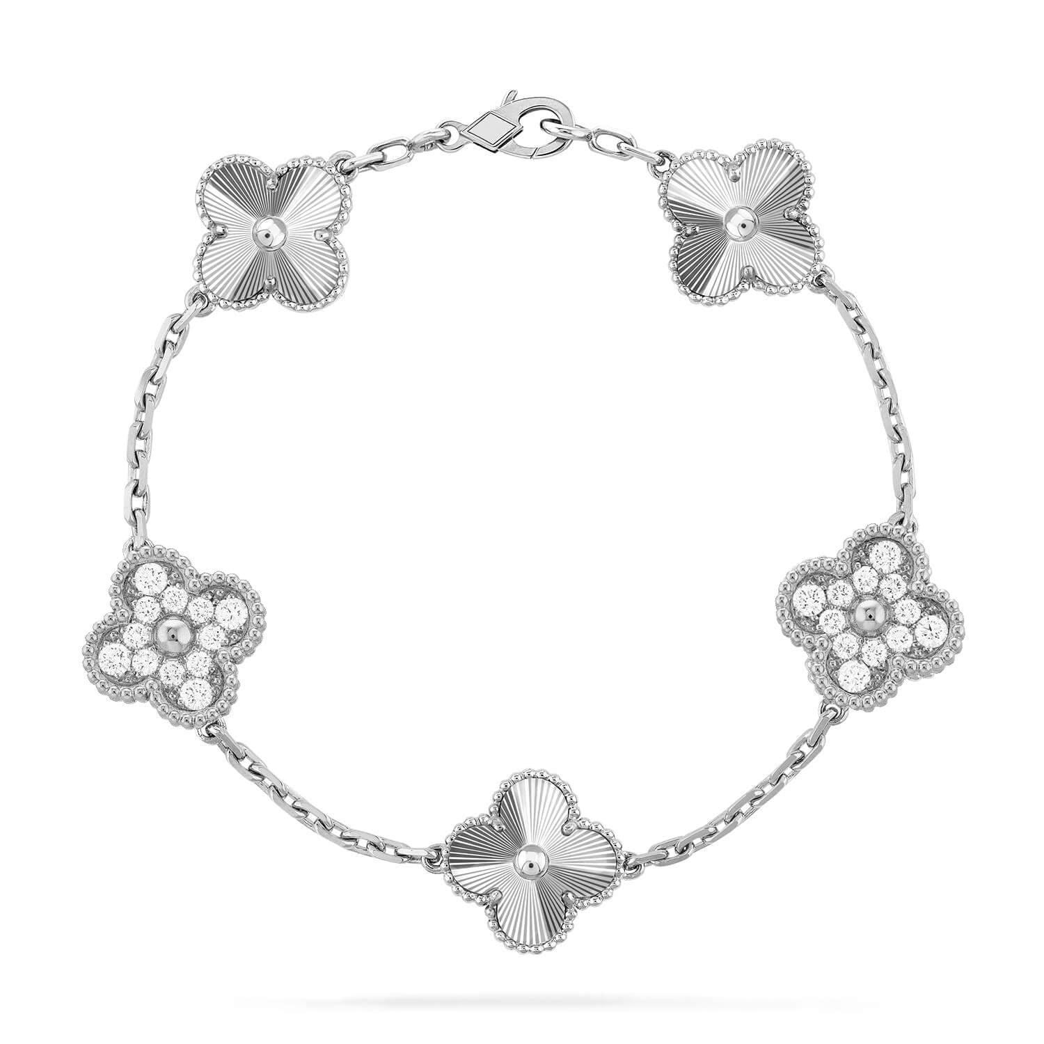 [Demi jewelry] CLOVER 5 MOTIF LASER BRACELET COLLECTION