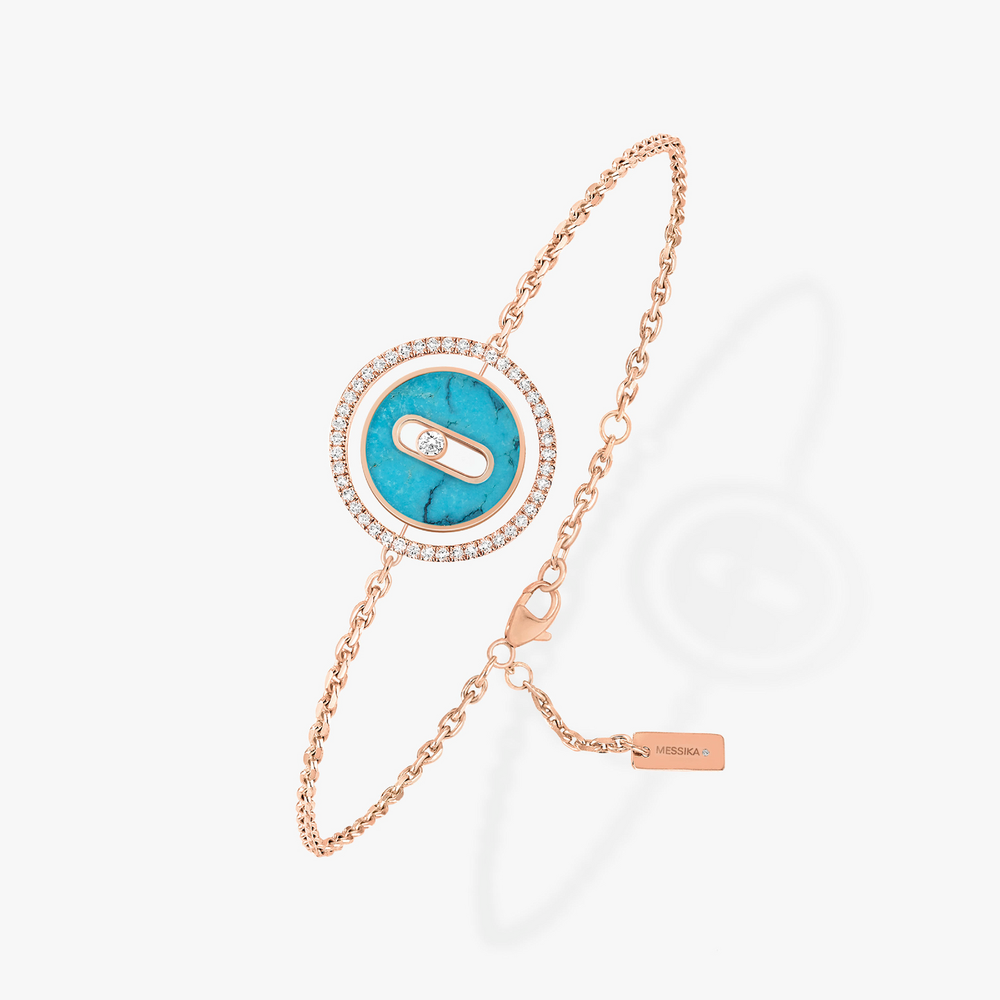 [Mystic ]Mystic MOVE TURQUOISE PINK GOLD DIAMOND BRACELET