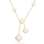 [Demi jewelry]CLOVER MOTHER OF PEARL NECKLACE 6 MOTIF