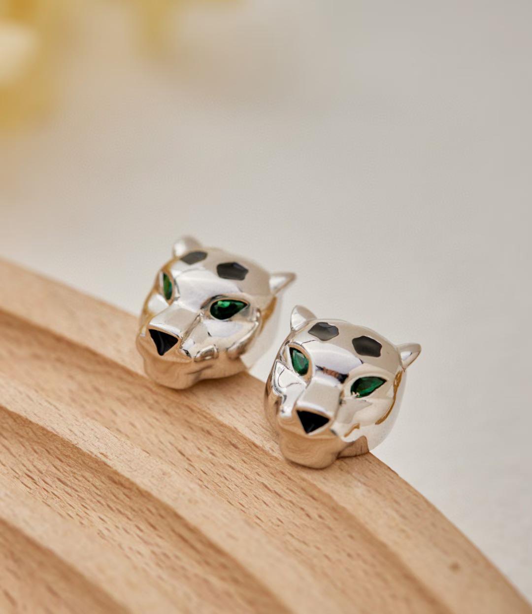 [Demi]CHRRTAH-PRINT STUD EARRINGS, THREE COLORS
