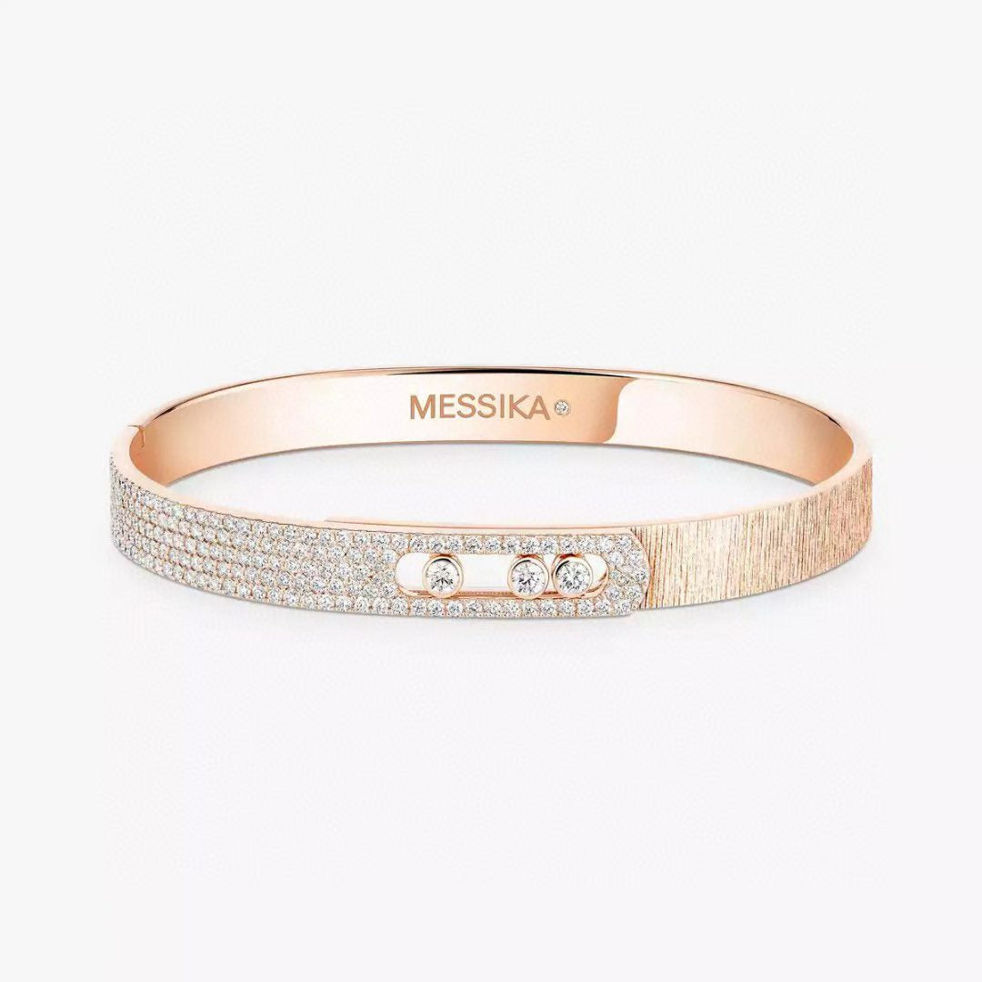 [Demi]2026 BRAND-NEW FROSTED BRACELET WITH DIAMONDS THREE COLORS