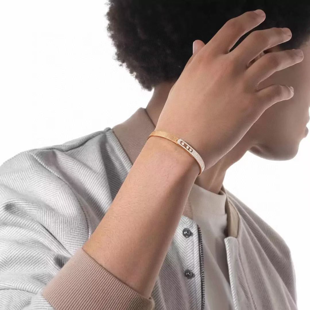[Demi]2026 BRAND-NEW FROSTED BRACELET WITH DIAMONDS THREE COLORS