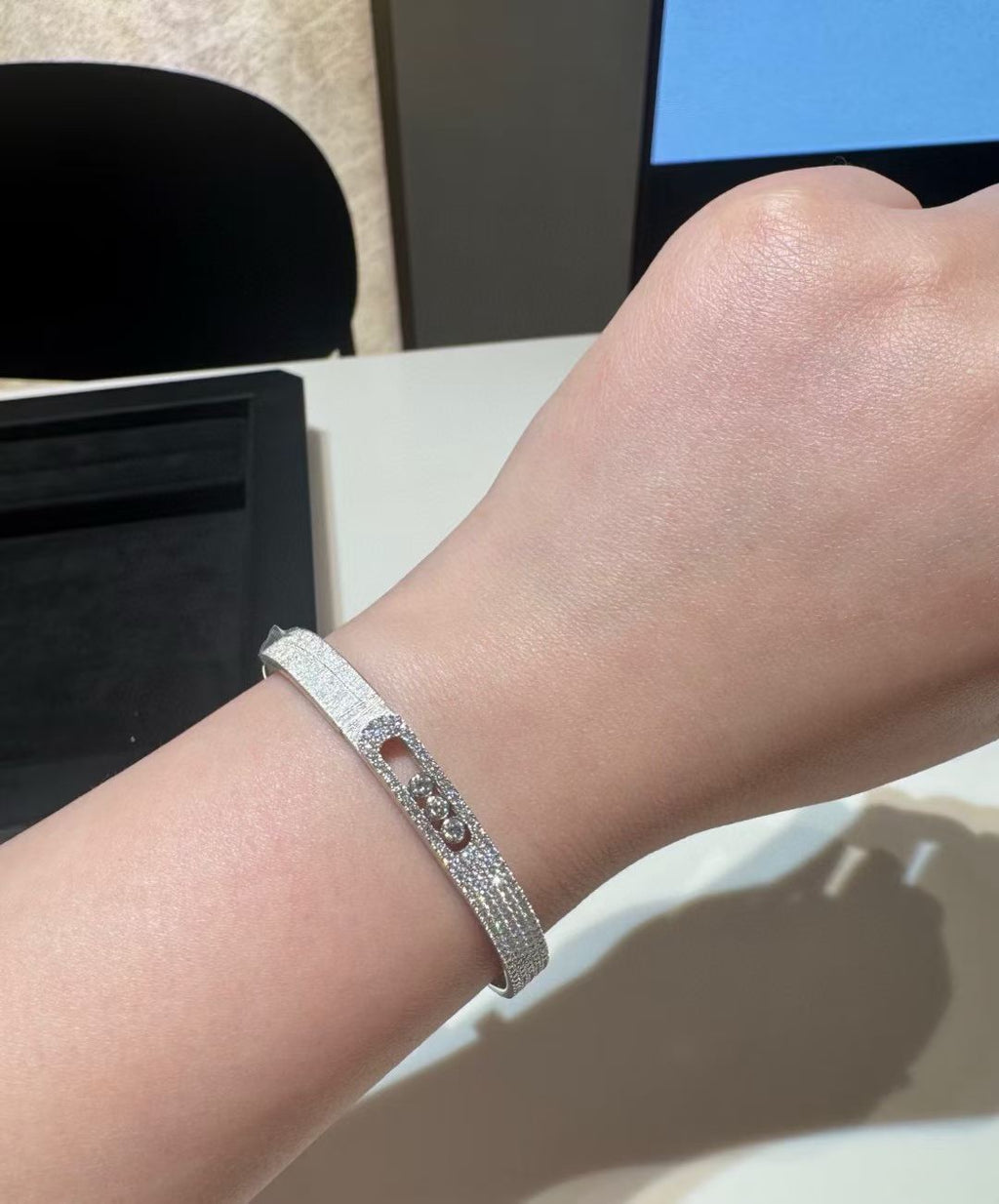 [Demi]2026 BRAND-NEW FROSTED BRACELET WITH DIAMONDS THREE COLORS