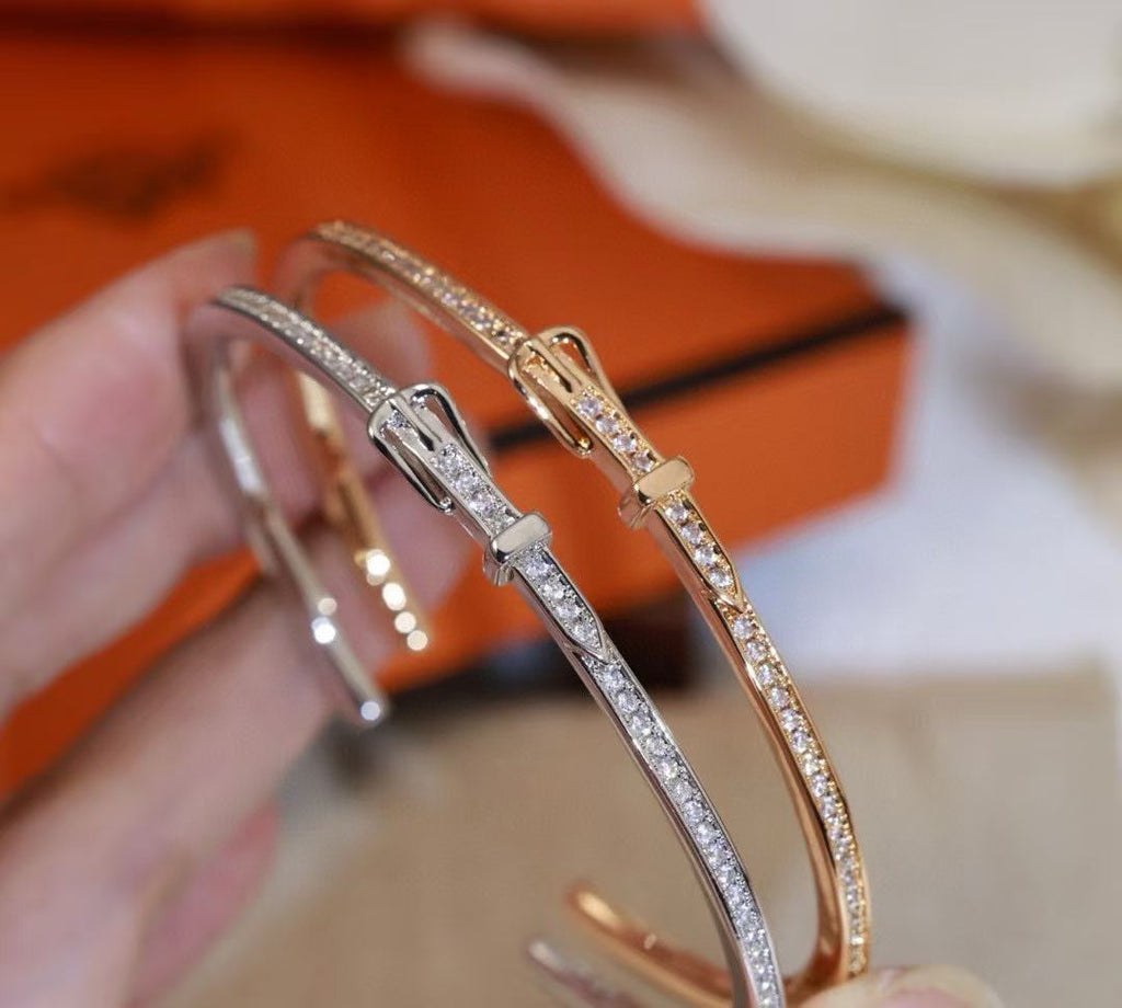 [Demi]DIAMOND-ENCRUSTED BRACELET THREE COLORS