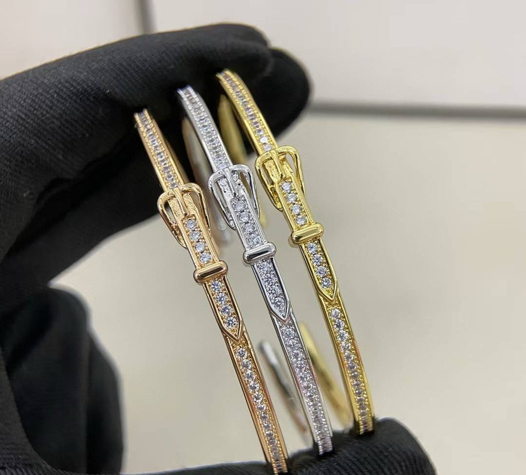 [Demi]DIAMOND-ENCRUSTED BRACELET THREE COLORS