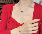 [Demi]BUTTERFLY BLUE   NECKLACE