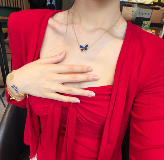 [Demi]BUTTERFLY BLUE   NECKLACE