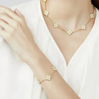 [Demi jewelry] CLOVER 5 MOTIF FULL DIAMOND BRACELET COLLECTION-new