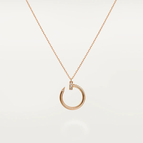 [Demi jewelry]JUSTE NECKLACE PINK GOLD