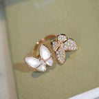 [Demi jewelry]TWIN BUTTERFLY DIAMOND MOP RING