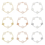 [Demi jewelry]CLOVER WHITE PEARL MOP 5 MOTIF BRACELET COLLECTION-new