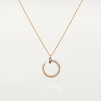 [Demi jewelry]JUSTE NECKLACE PINK GOLD DIAMONDS