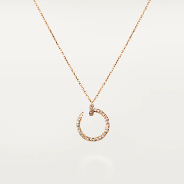 [Demi jewelry]JUSTE NECKLACE PINK GOLD DIAMONDS