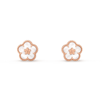 [Demi jewelry]LUCKY PINK GOLD WHITE MOP EARRINGS
