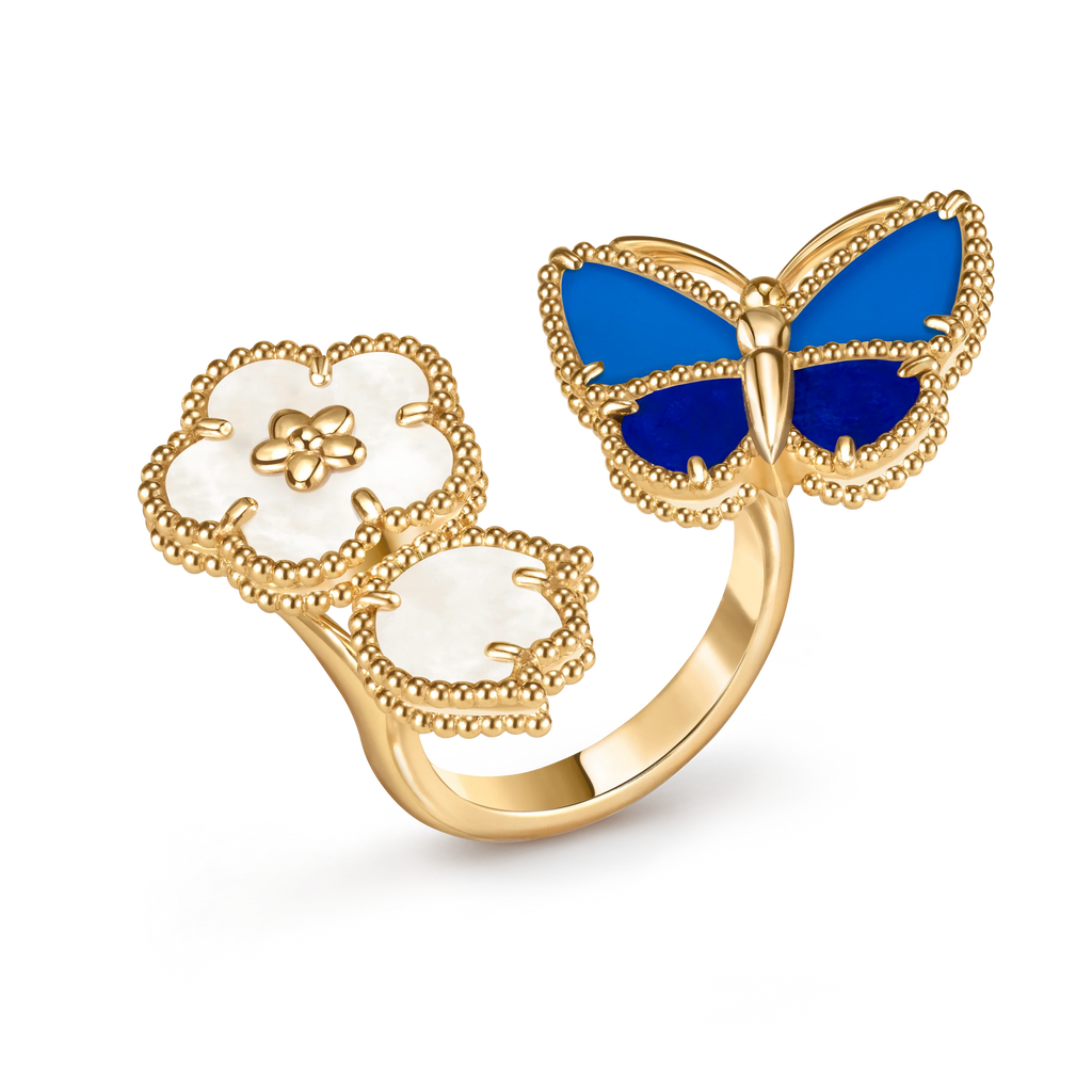 [Demi]2026 NEW MODEL SPRING LUCKY 3 MOTIF GOLD RING