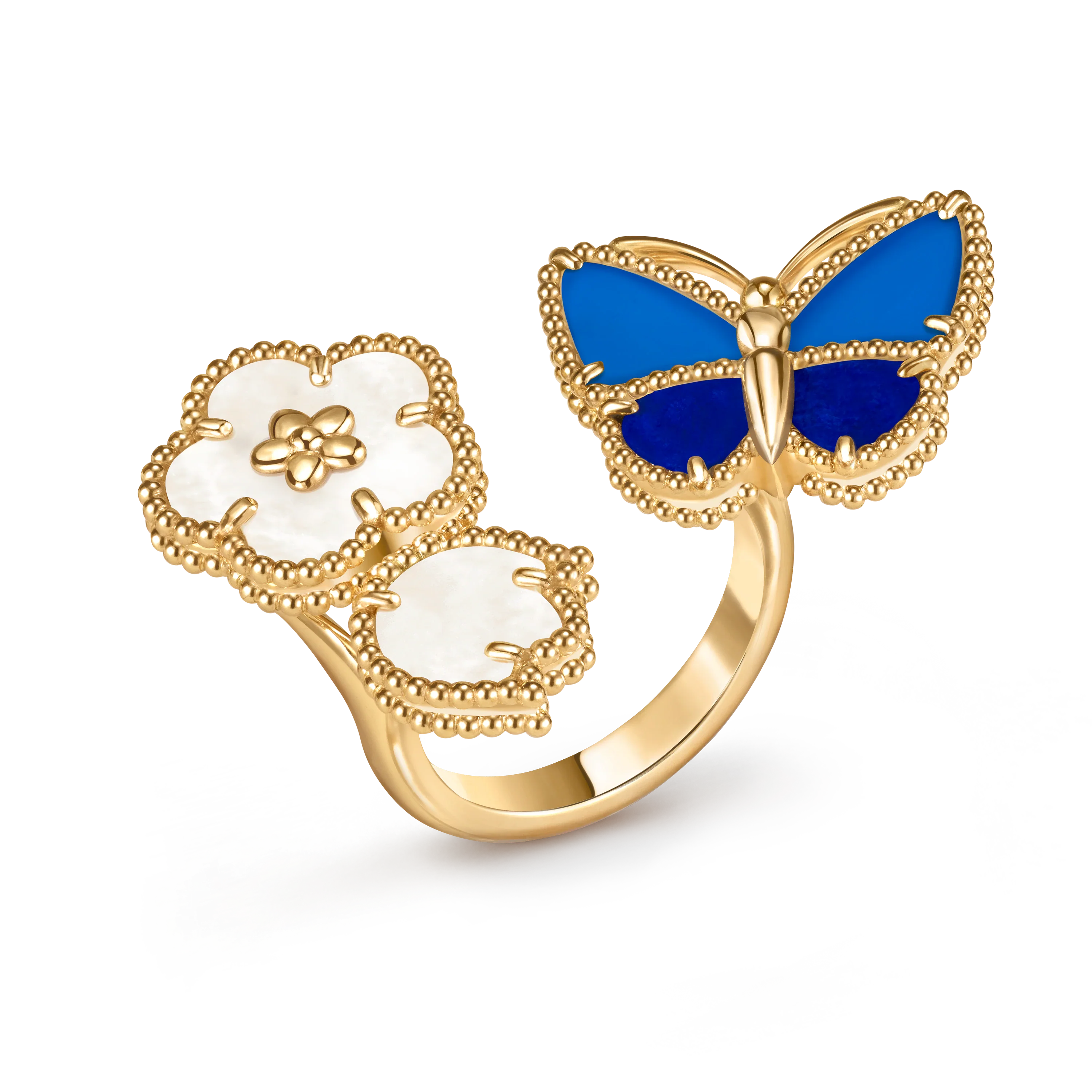 [Demi]2026 NEW MODEL SPRING LUCKY 3 MOTIF GOLD RING