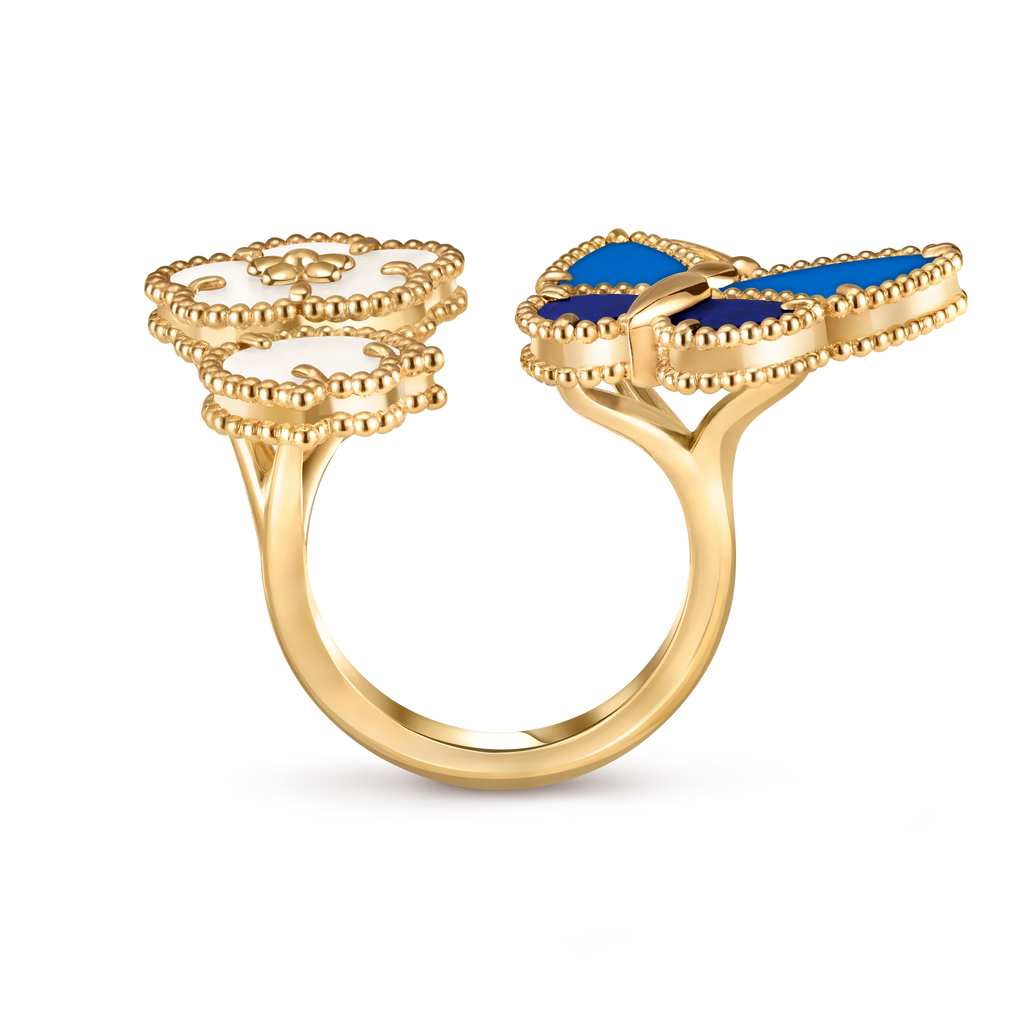 [Demi]2026 NEW MODEL SPRING LUCKY 3 MOTIF GOLD RING