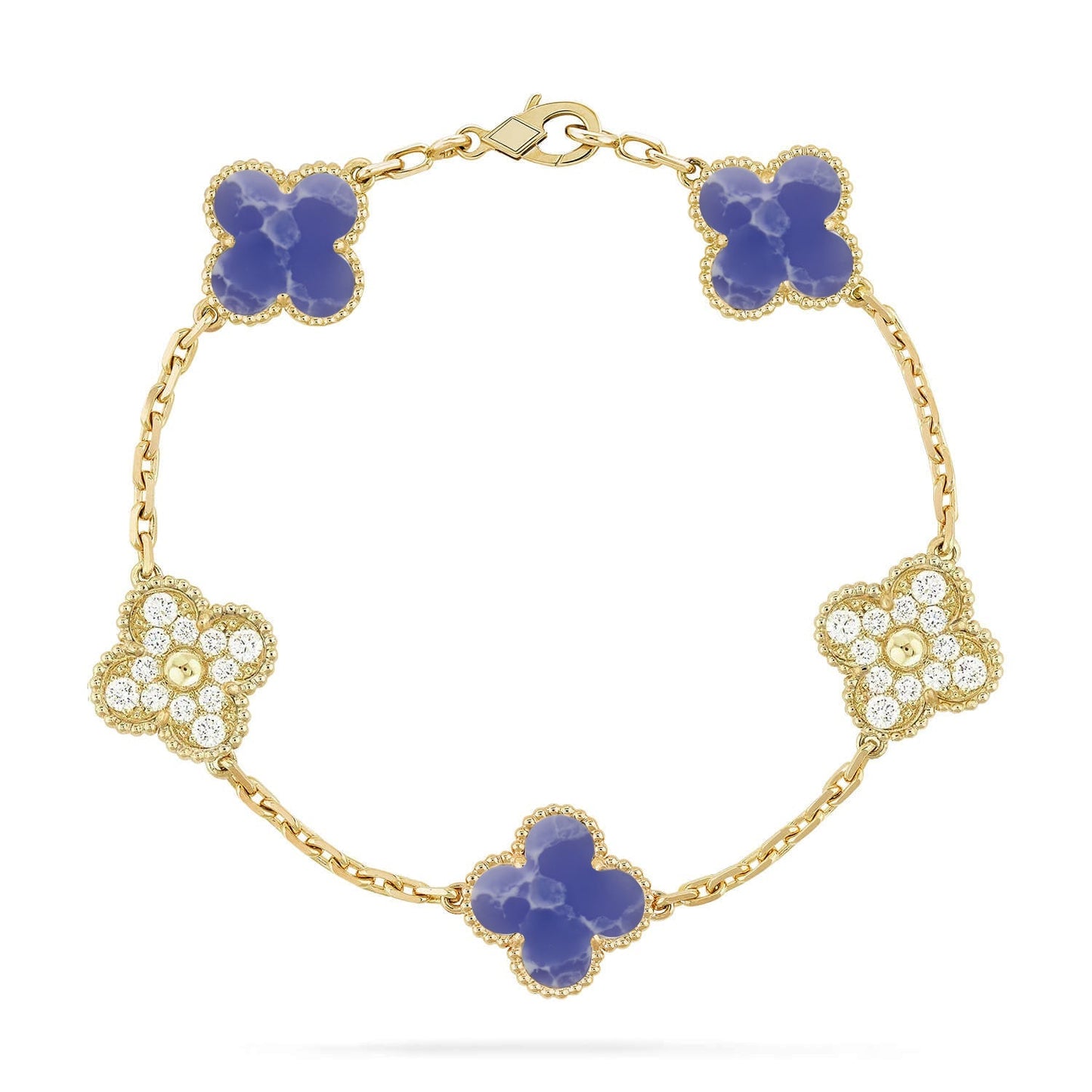 [Mystic]CLOVER 5 MOTIF BLUE VEINS BRACELET COLLECTION