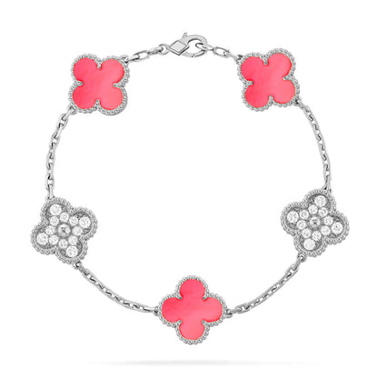 [Mystic] CLOVER 5 MOTIFS  PINK MOP BRACELET COLLECTION