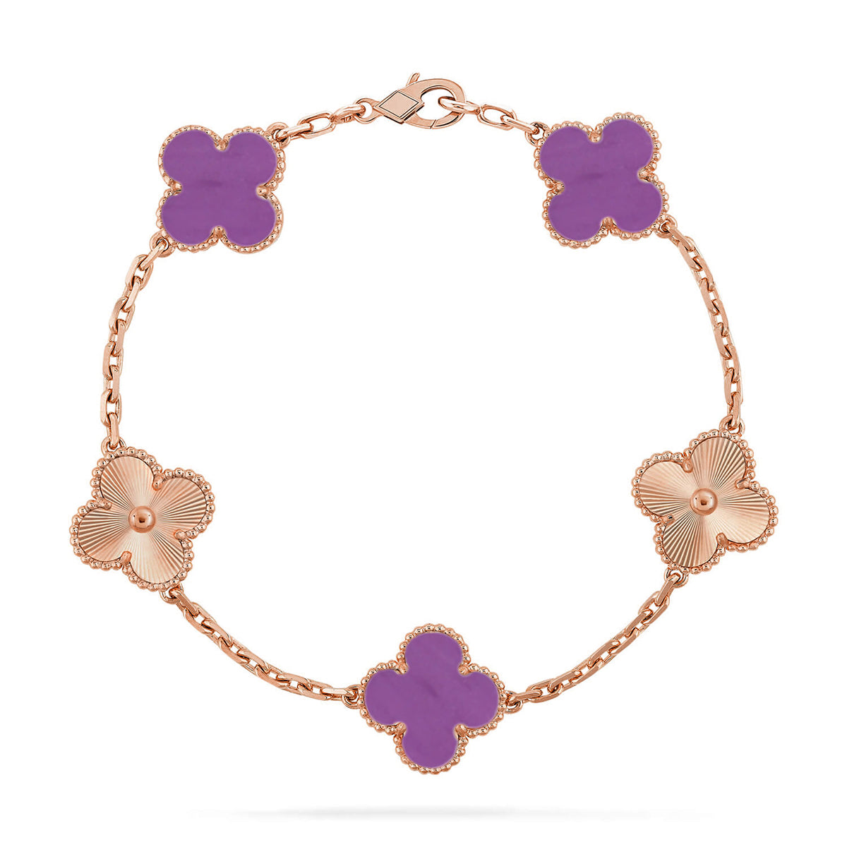 [Demi jewelry] CLOVER 5 MOTIF VIOLET BRACELET COLLECTION