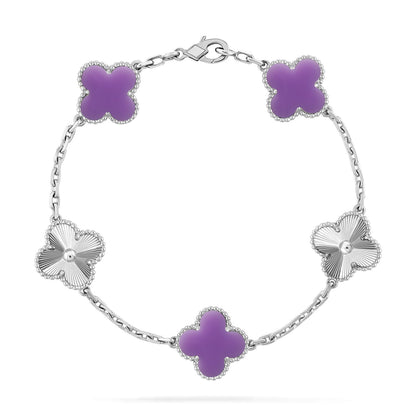 [Mystic]CLOVER 5 MOTIF LIGHT PURPLE BRACELET COLLECTION