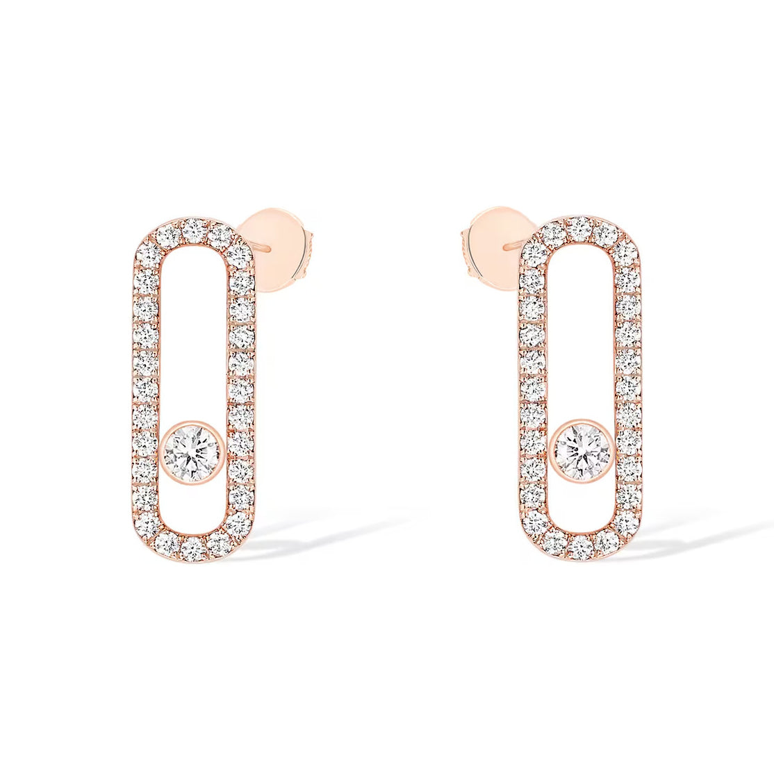 [Mystic ]MOVE UNO STUD DIAMOND PAVED EARRINGS