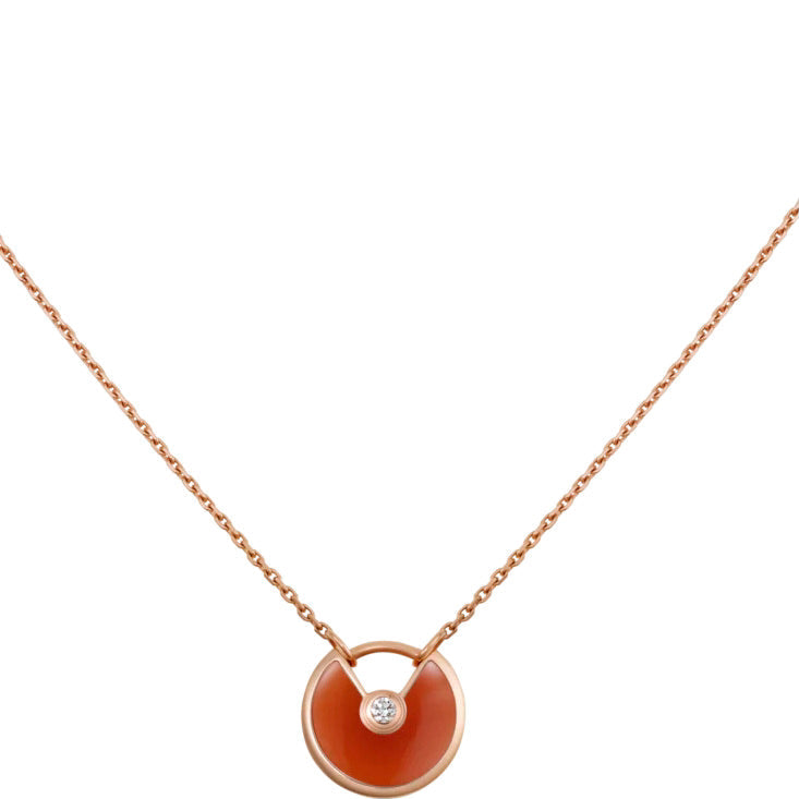 [Demi jewelry]AMULETTE GOLD CARNELIAN ONYX NECKLACE