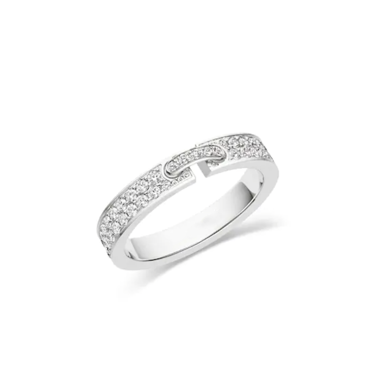 [Demi jewelry]ALLIANCE LIENS VIDENCE PAVED DIAMOND 4MM RING