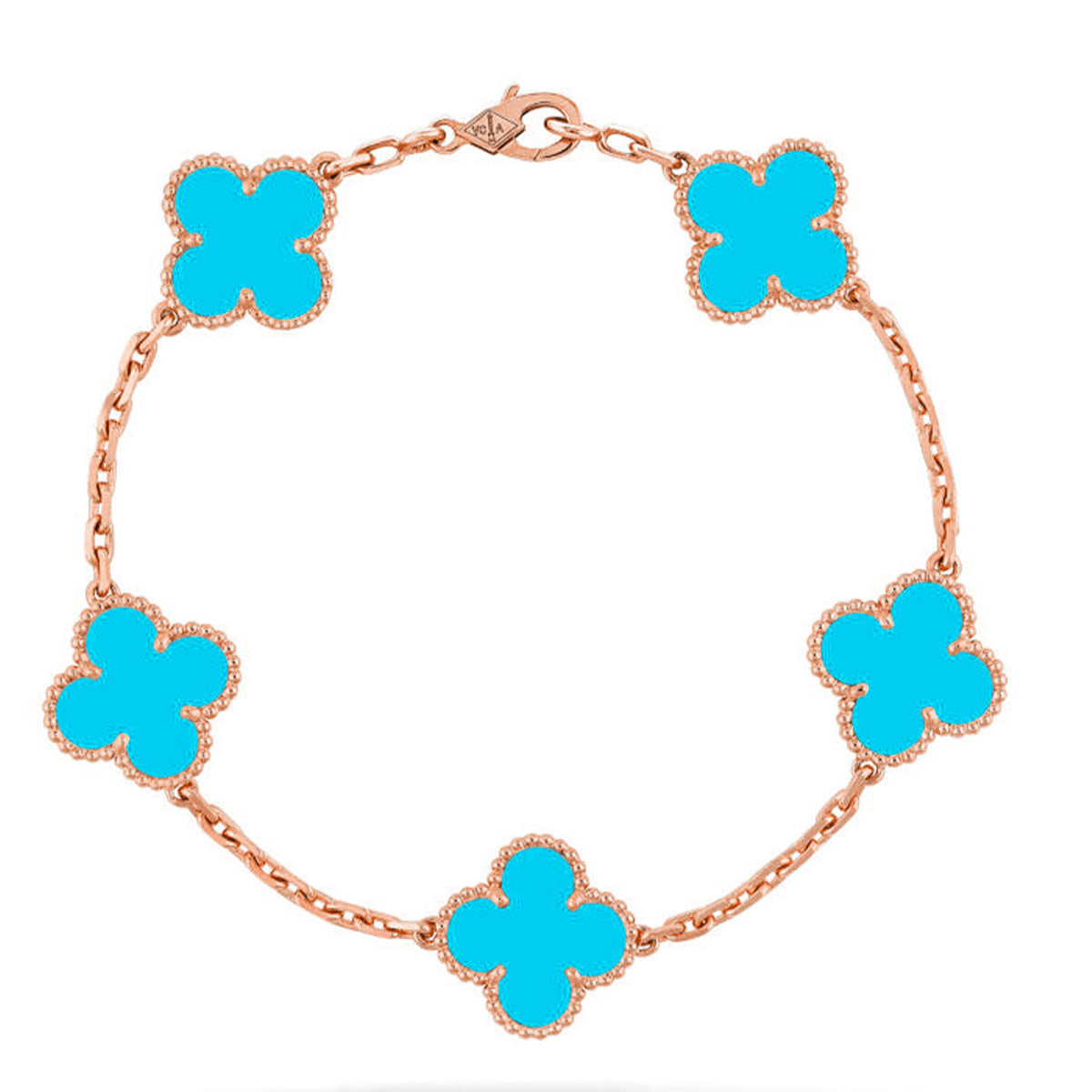 [Mystic] CLOVER 5 MOTIF TURQUOISE BRACELET COLLECTION