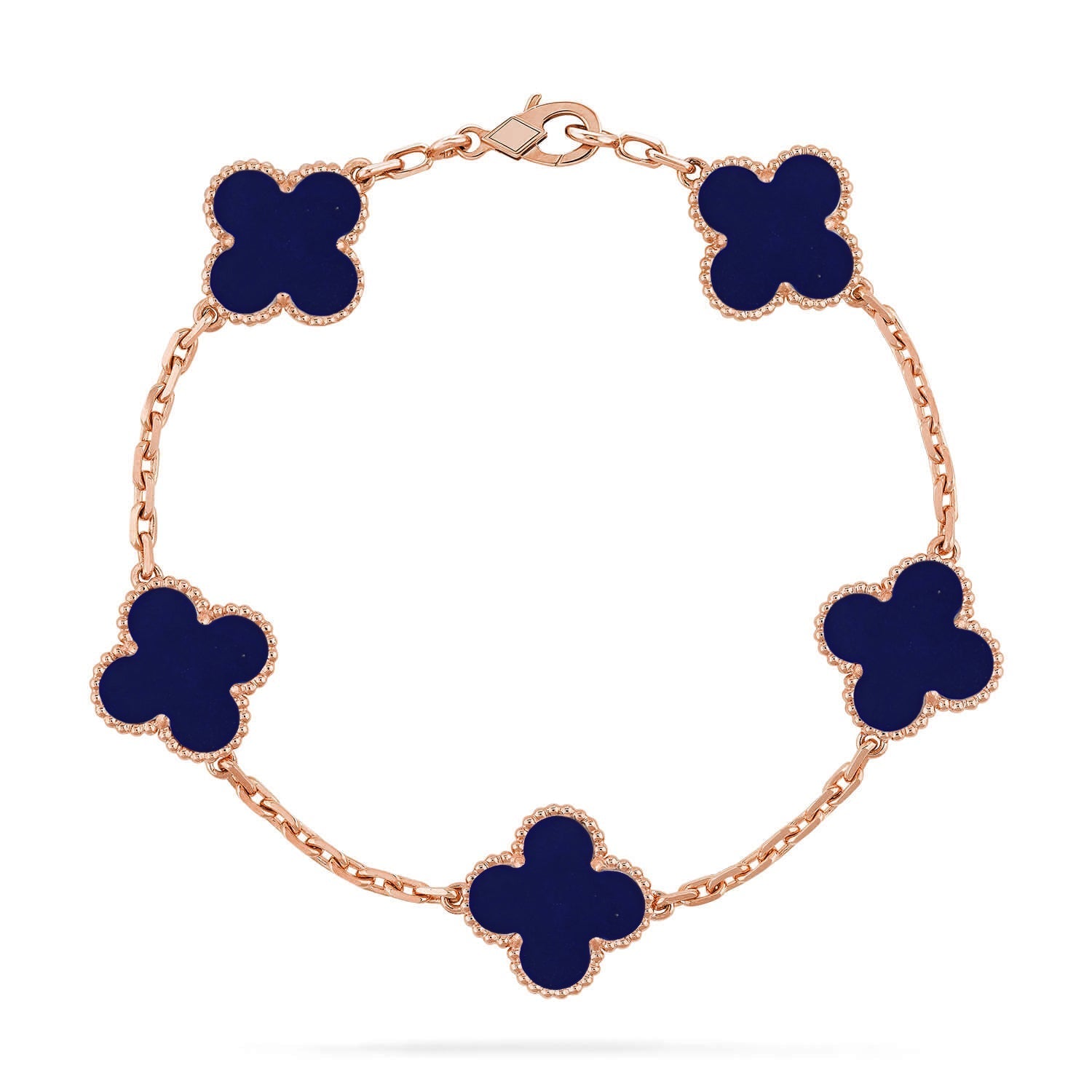 [Demi jewelry]CLOVER 5 MOTIF LAPIS LAZULI BRACELET COLLECTION-new