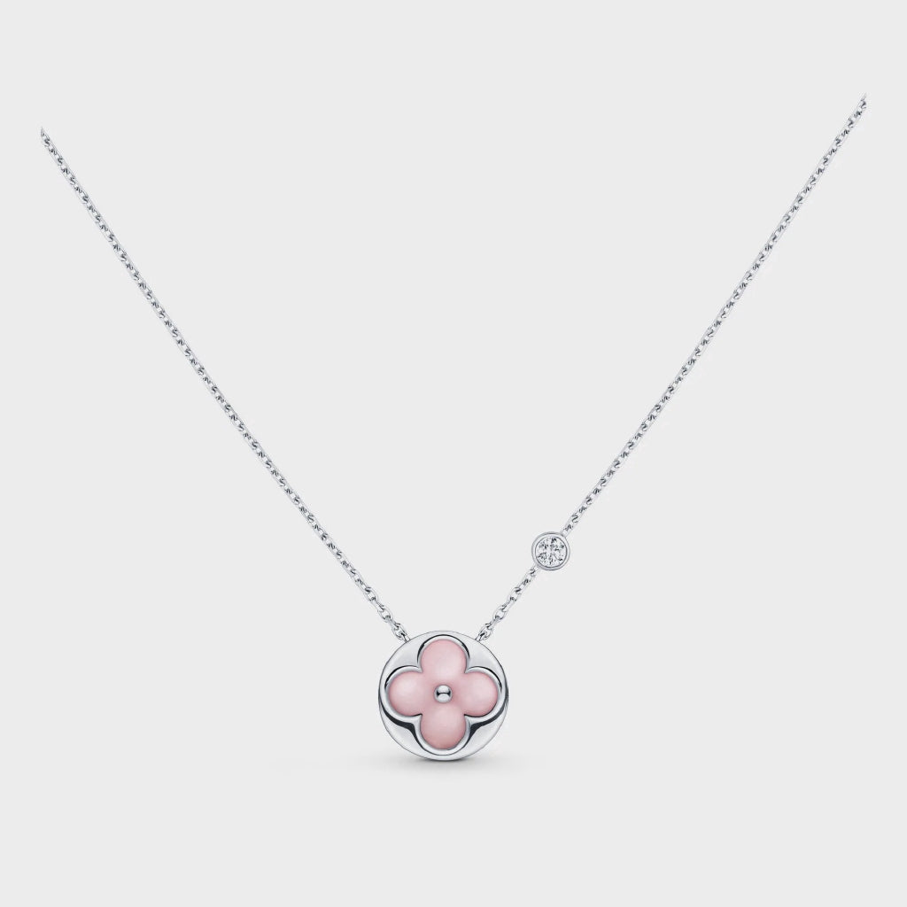 [Demi jewelry]SUN MOTIF PINK MOP SILVER BRACELET