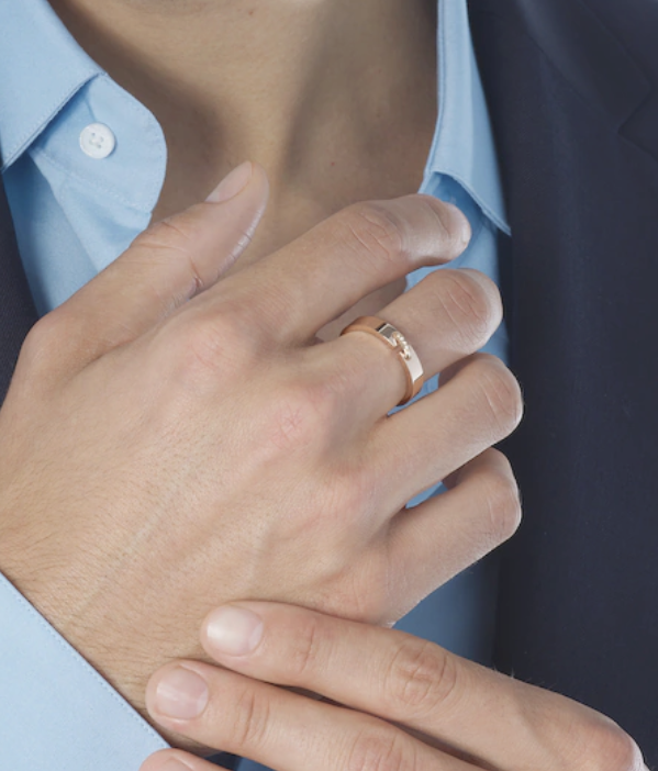 [Demi jewelry]ALLIANCE LIENS VIDENCE DIAMOND 4MM RING