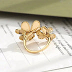 [Demi jewelry]CLOVER COMOS GOLD DIAMOND RING