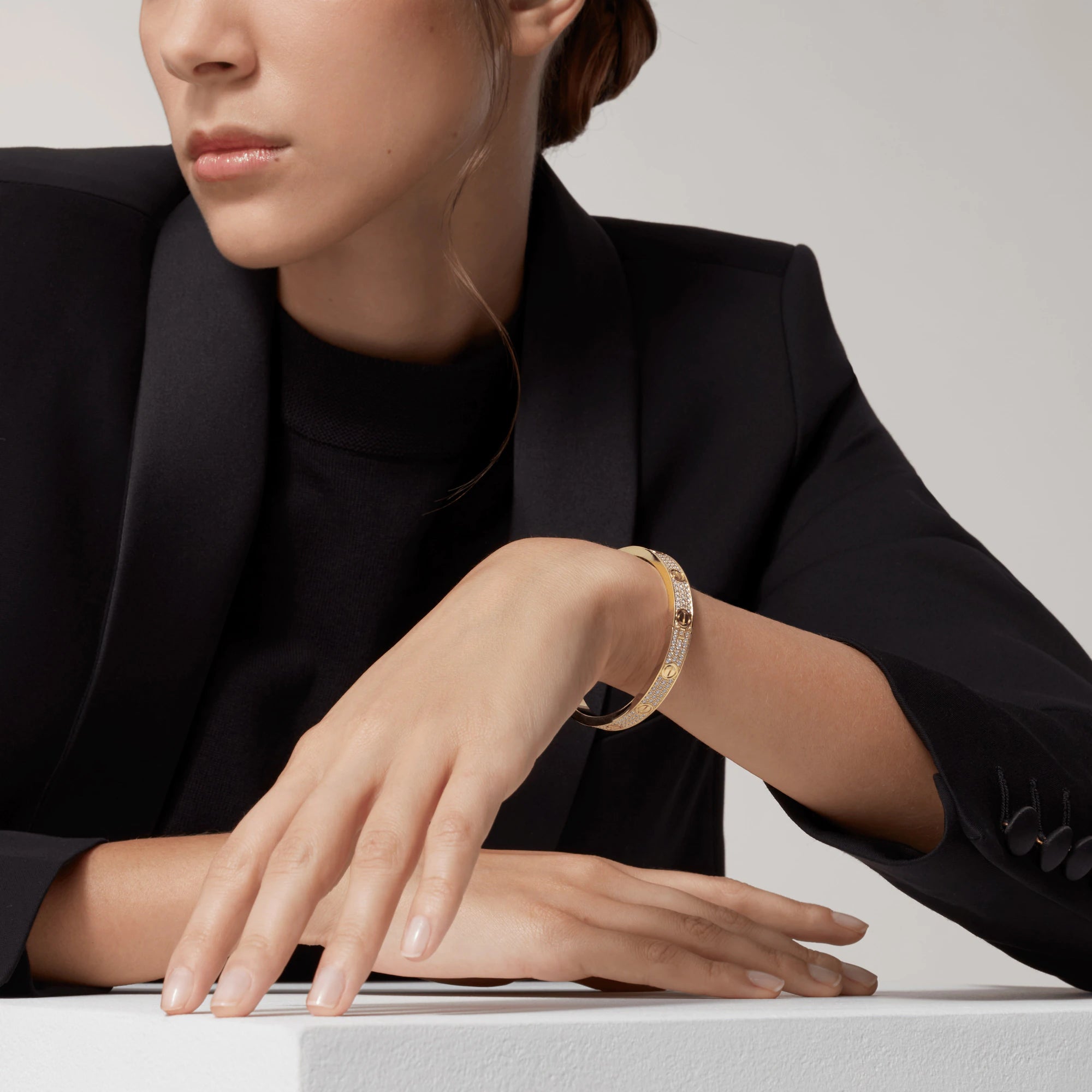 [Demi jewelry]LOVE BRACELET 6.1MM DIAMOND-PAVED