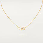[Demi jewelry]LOVE NECKLACE DOUBLE RING GOLD