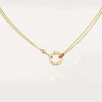 [Demi jewelry]LOVE NECKLACE 16MM 2 DIAMONDS