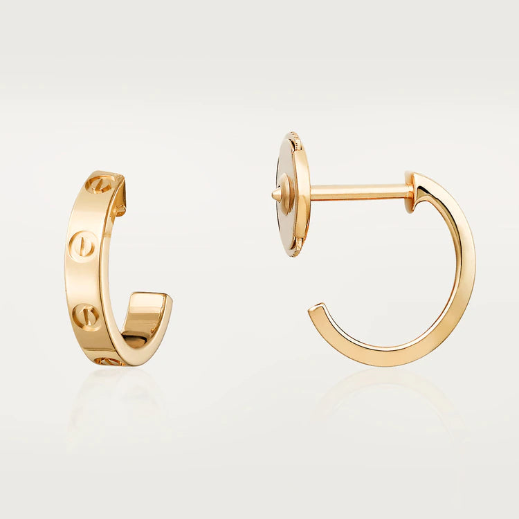 [Demi jewelry]LOVE EARRINGS 2.65MM PINK GOLD