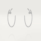 [Demi jewelry]JUSTE EARRINGS FULL DIAMONDS 1.8MM