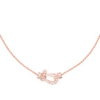 [Demi jewelry]FORCE 10 PINK GOLD DIAMOND NECKLACE