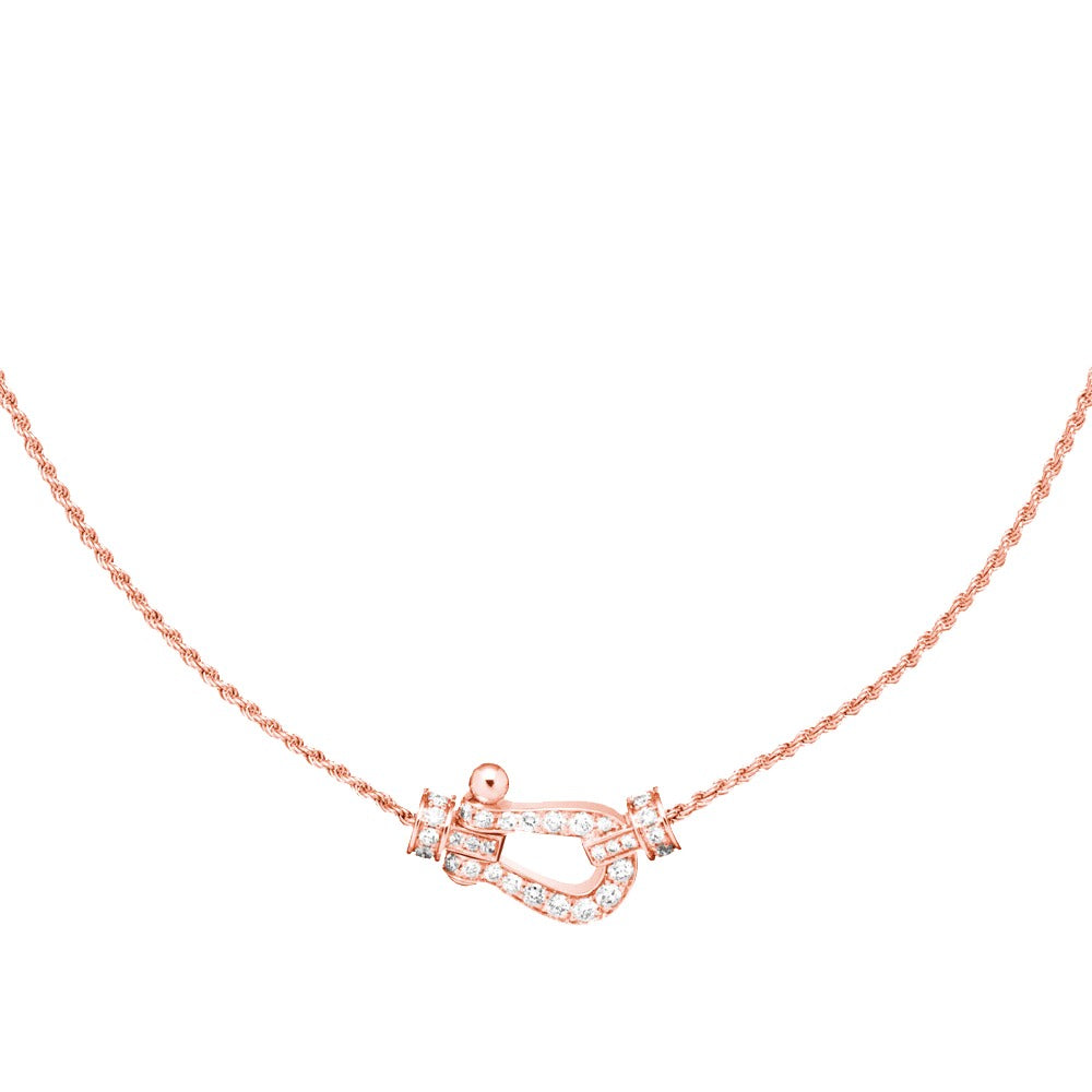 [Demi jewelry]FORCE 10 PINK GOLD DIAMOND NECKLACE